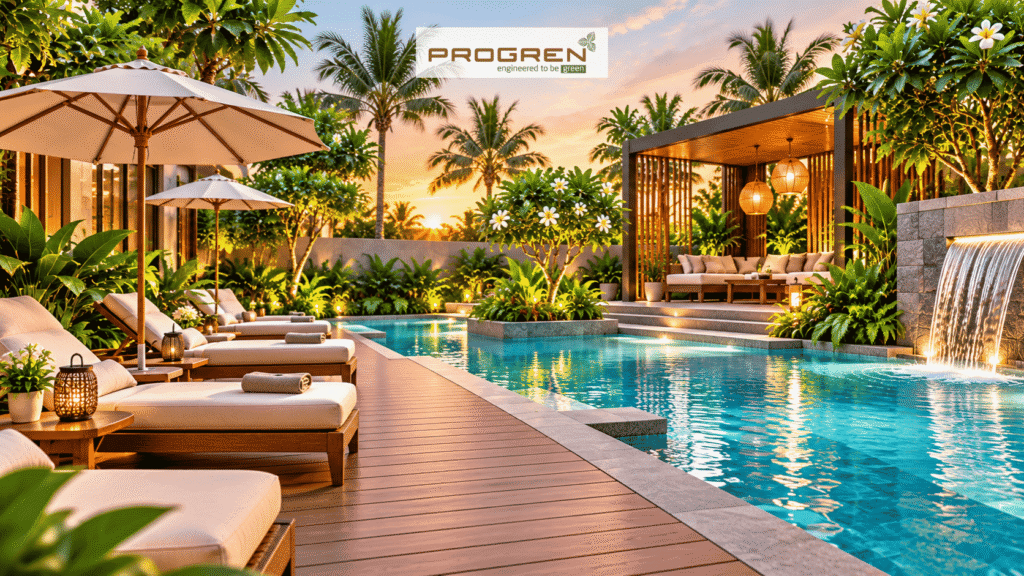 Poolside Landscaping and Decking